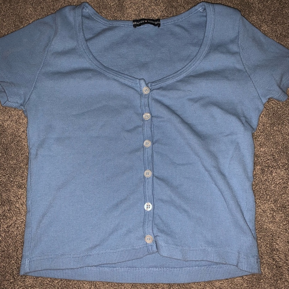 🐟blue brandy melville zelly top🐟